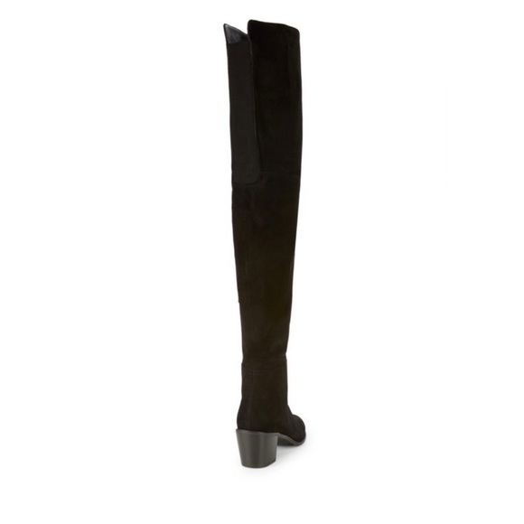 Stuart Weitzman Hitest Black Suede Over-The-Knee Boots - Picture 3 of 10